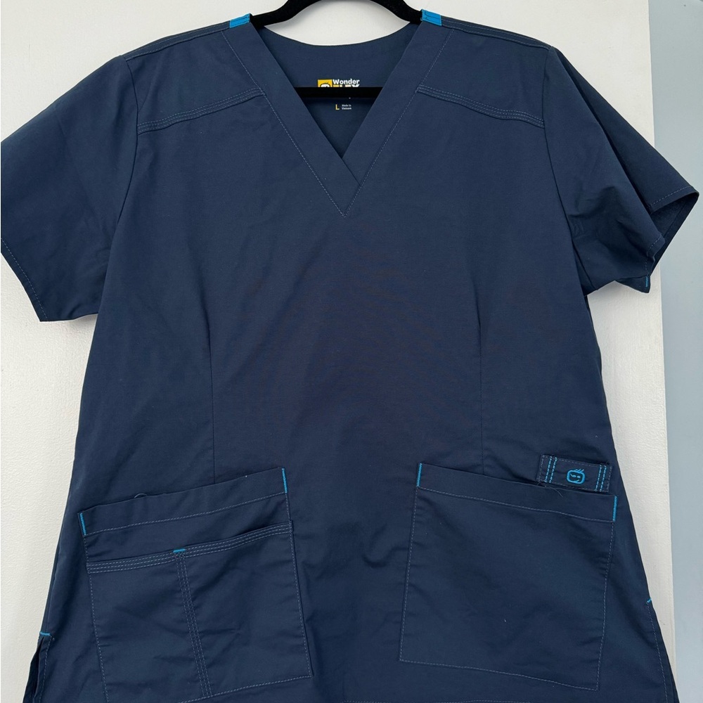 WonderWink L/LP scrub set, navy